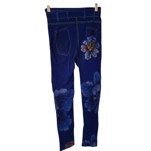 🎉Host Pick! Beautiful One of a Kind Floral Bling Legging Jean Print - 2 for $20 - Picture 3 of 3